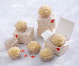 Trufle kokosowe z białą czekoladą