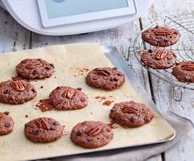 Biscuits chocolatés à la farine de châtaigne