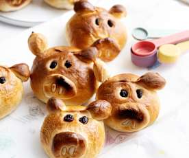 Piggy buns dolci