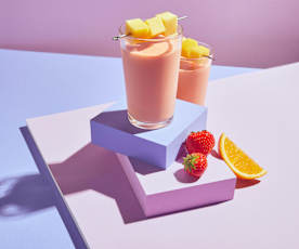 Batido de fresa y mango