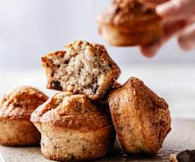 Muffins con chispas de chocolate