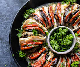 Pieczone warzywa z kozim serem i pesto (TM6, TM7)