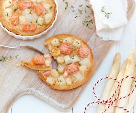 Spargeltartelettes mit Lachs