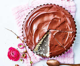 Tarte noix de coco et chocolat sans cuisson