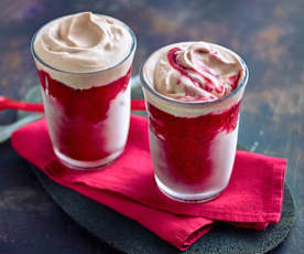 Himbeer-Rotwein-Slush