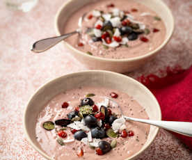 Smoothiebowl med granatäpplekärnor