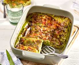 Grüne Bärlauch-Lasagne