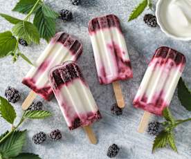 Brombeer-Joghurt-Eislutscher