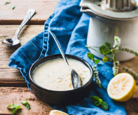 Crème dessert citron et menthe