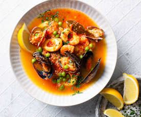 Soupe de fruits de mer