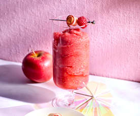 Apfel-Himbeer-Slush