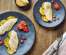 Filetti di cernia con salsa al pomodoro