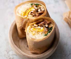 Burrito bibimbap