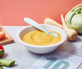 Grundrezept Gemüse-Kartoffel-Fleisch-Brei (am Ende des 1. Lebensjahres)