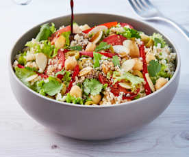 Ensalada de garbanzos  y cuscús