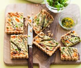 Quiche aux légumes de printemps