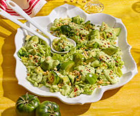Grüner Tomaten-Avocado-Salat