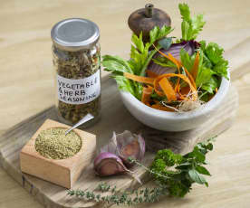 Vegetable and herb seasoning
