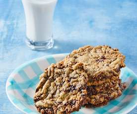 Galletas con chispas de chocolate