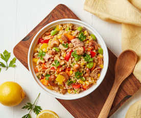 Rice Cooker Brown Rice Salad