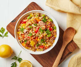 Rice Cooker Brown Rice Salad