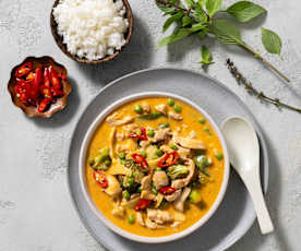 Thai red chicken curry