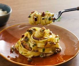 Tagliatelle with Porcini Mushrooms