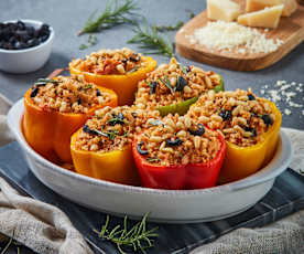 Stuffed Peppers with Herbed Quinoa