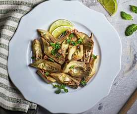 Contorno di carciofi alla menta