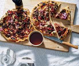 Meat feast pizza