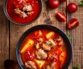 番茄排骨土豆汤