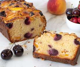 Cherry and peach loaf