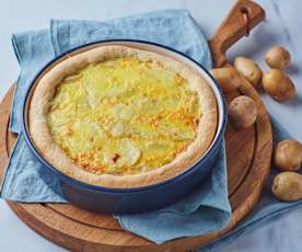 Torta salata patate e cipolle