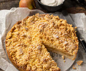 Torta di mele con crumble