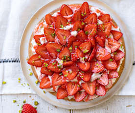 Tarte aux fraises et noisettes