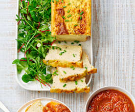 Terrine de poisson légère, sauce tomate au basilic