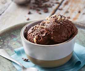 Chocolate, Banana and Almond Ice Cream (No Added Sugar)