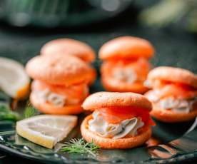 Macarons au saumon fumé