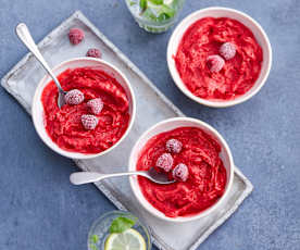 Sorbet à la framboise