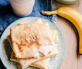 Crêpes fourrées jambon-fromage