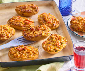 Schnelle Gemüse-Brötchen