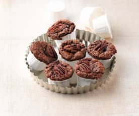 Muffins au chocolat et noix de pécan 