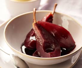 Pears in Spiced Red Wine