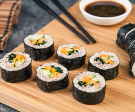 Sushi de vegetais