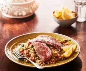 Fish with Mixed Pepper Couscous