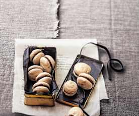 Meringues au café et ganache chocolat-café
