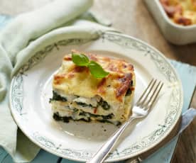 Pollock and Spinach Lasagne