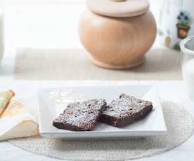 Brownies rápidos de tres chocolates