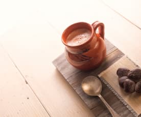 Chocolate caliente con aroma de cardamomo