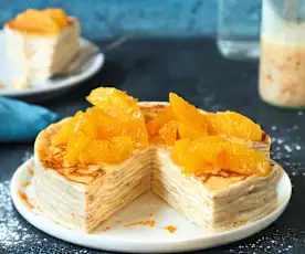 Gâteau de crêpes à l'orange